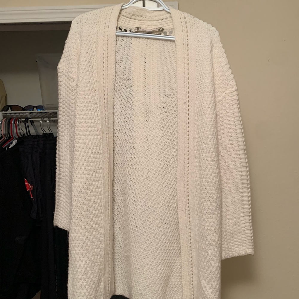 Chelsea & Violet White Cardigan Sweater